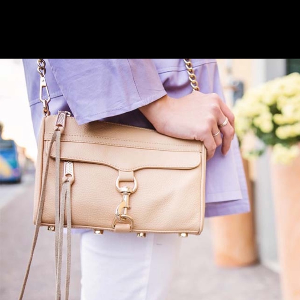 Rebecca minkoff mini M.A.C. Crossbody bag in nude